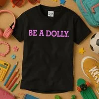 BE A DOLLY.  Kids T-Shirt thumb 3