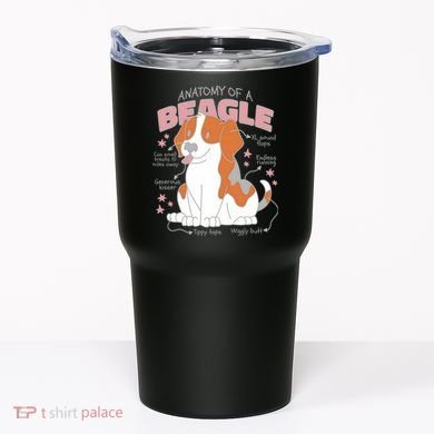 Beagle Anatomy Dog Tumbler