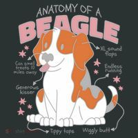 Beagle Anatomy Dog Infant Baby Jersey Bodysuit thumb 2