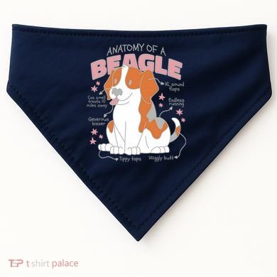 Beagle Anatomy Dog USA-Made Doggie Bandana