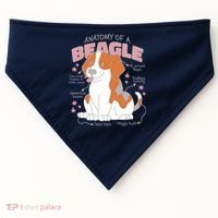 Beagle Anatomy Dog USA-Made Doggie Bandana thumb 0