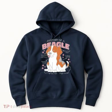 Beagle Anatomy Dog Hoodie