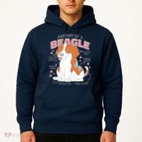 Beagle Anatomy Dog Hoodie thumb 2