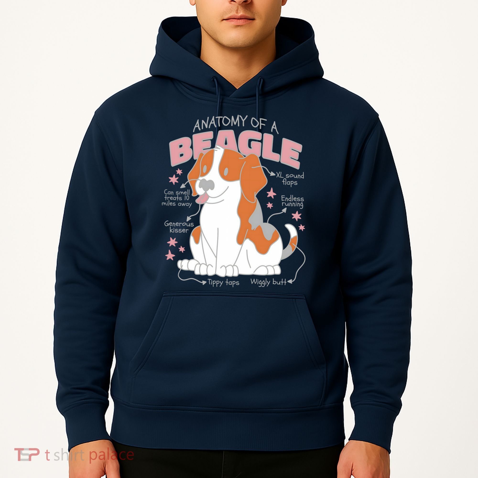 Beagle Anatomy Dog Hoodie