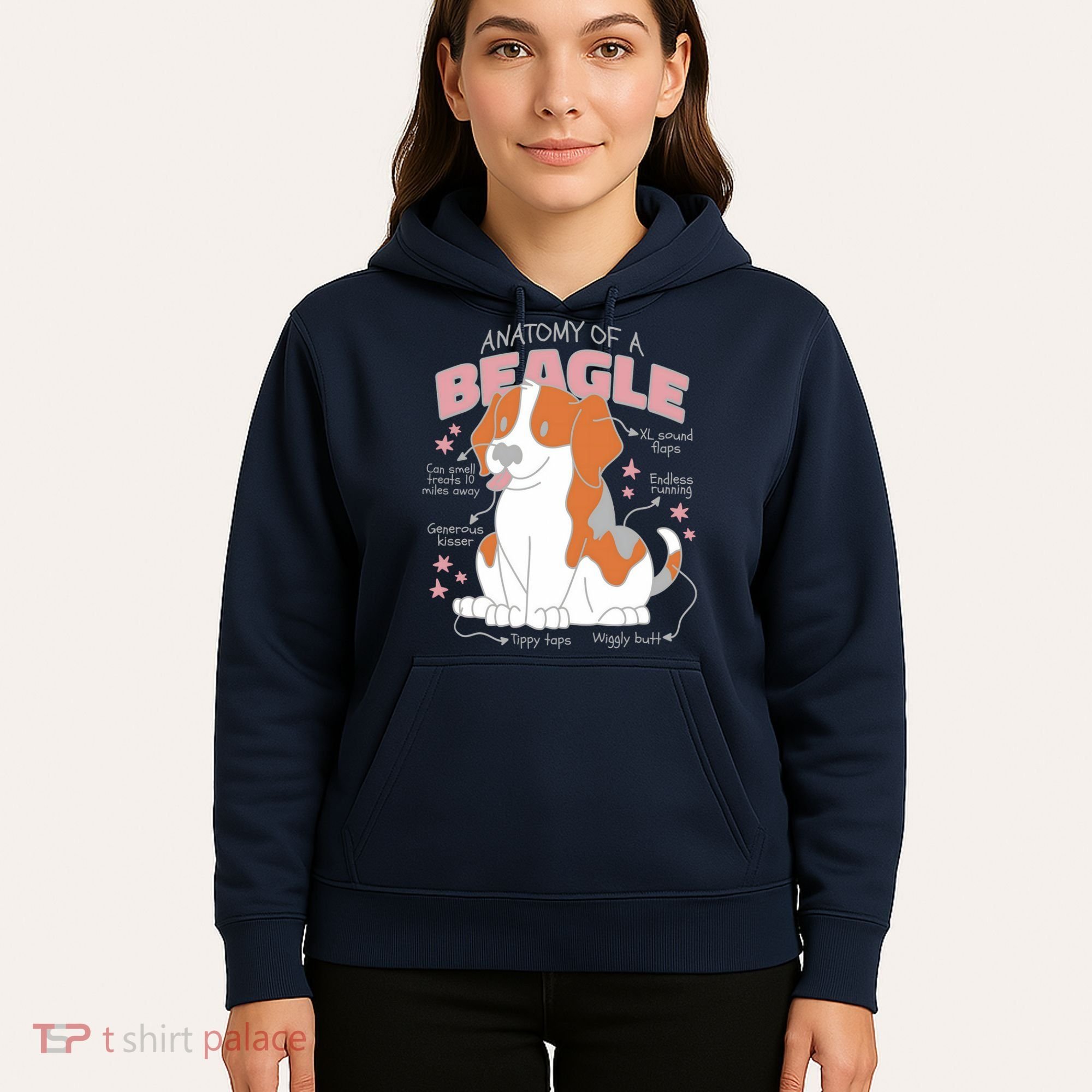 Beagle Anatomy Dog Hoodie