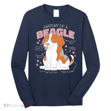 Beagle Anatomy Dog Long Sleeve Shirt