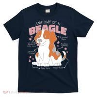 Beagle Anatomy Dog T-Shirt thumb 0