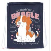 Beagle Anatomy Dog Drawstring Bag thumb 0