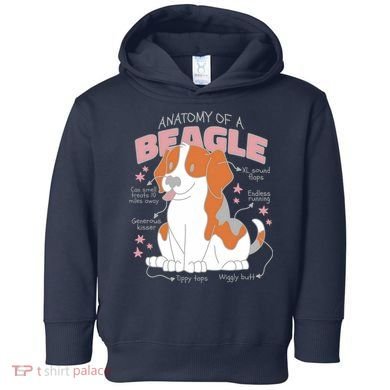 Beagle Anatomy Dog Toddler Hoodie