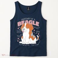 Beagle Anatomy Dog Tank Top thumb 2