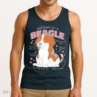 Beagle Anatomy Dog Tank Top thumb 3
