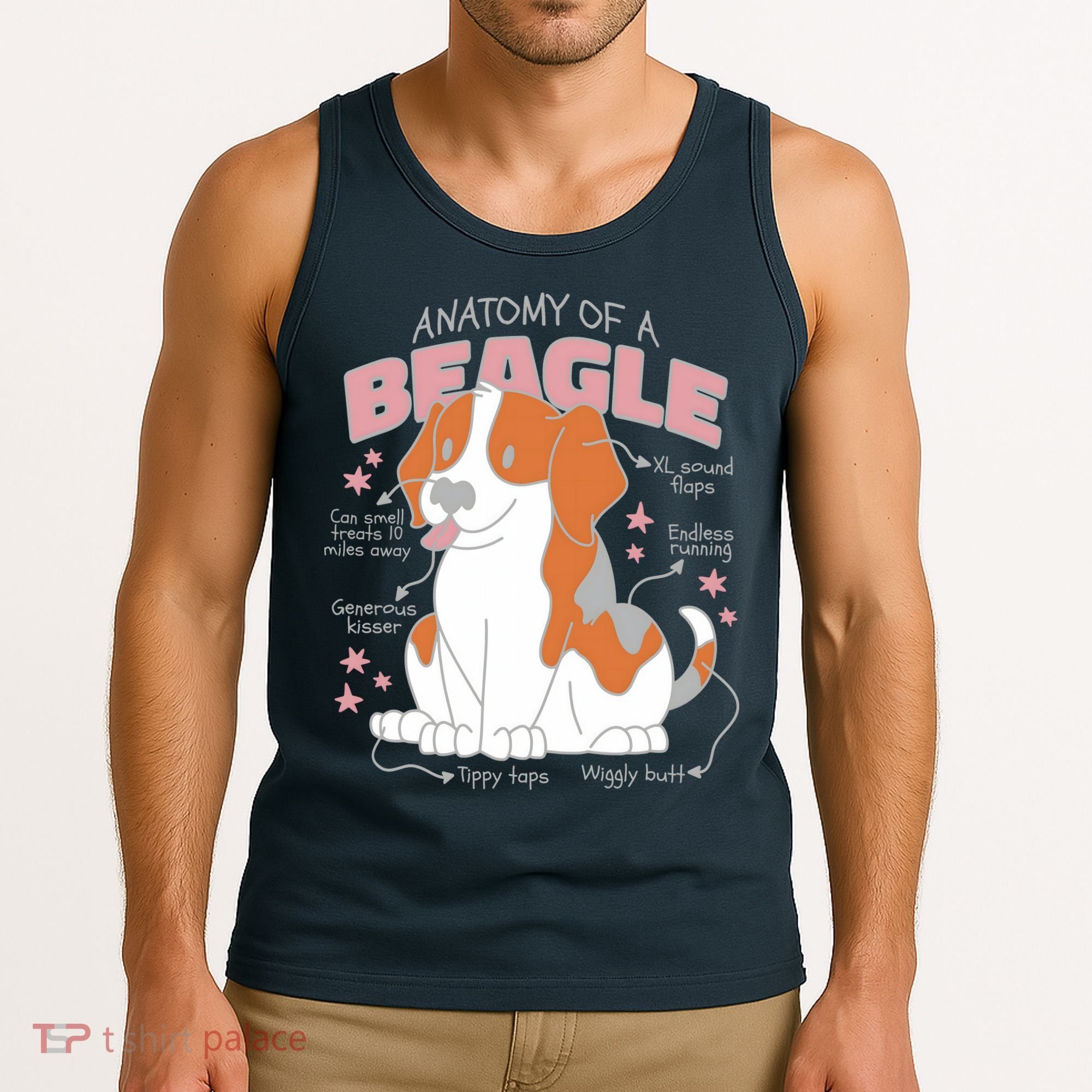 Beagle Anatomy Dog Tank Top