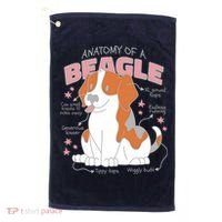 Beagle Anatomy Dog Golf Towel thumb 0