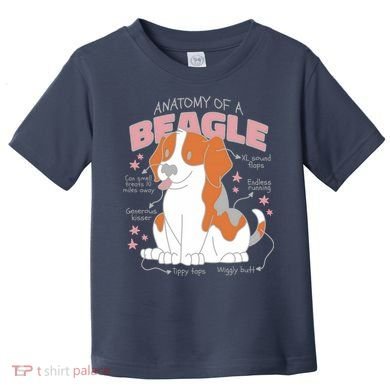 Beagle Anatomy Dog Toddler T-Shirt