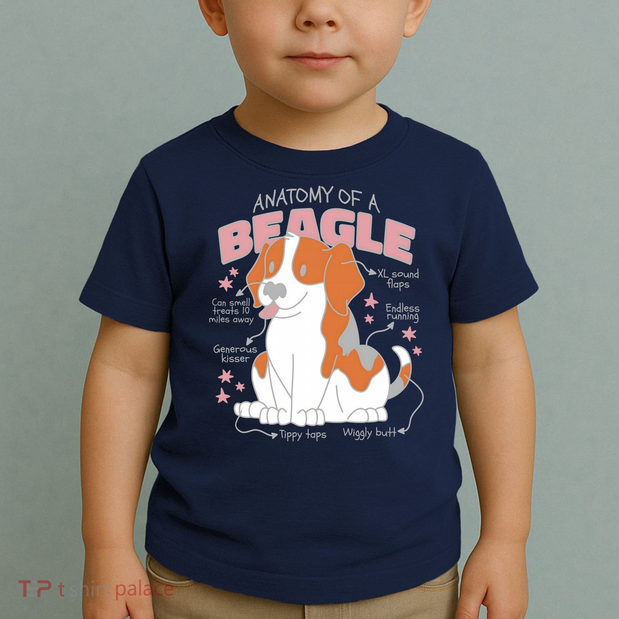 Beagle Anatomy Dog Toddler T-Shirt