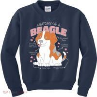 Beagle Anatomy Dog Kids Sweatshirt thumb 0