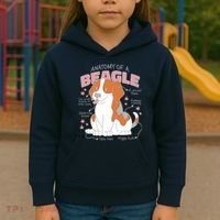 Beagle Anatomy Dog Kids Hoodie thumb 3