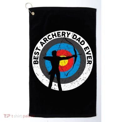 Best Archery Dad Ever Archer Dad Father's Day Archery Funny Gift Golf Towel