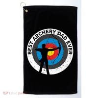 Best Archery Dad Ever Archer Dad Father's Day Archery Funny Gift Golf Towel thumb 0