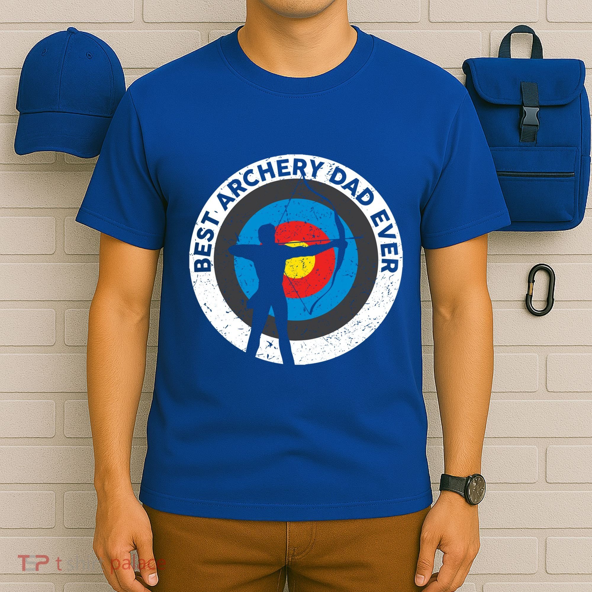 Best Archery Dad Ever Archer Dad Father's Day Archery Funny Gift T-Shirt