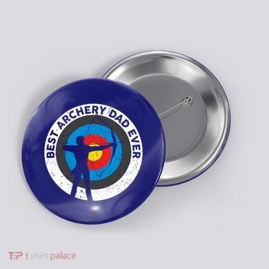 Best Archery Dad Ever Archer Dad Father's Day Archery Funny Gift Button