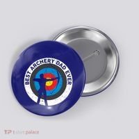 Best Archery Dad Ever Archer Dad Father's Day Archery Funny Gift Button thumb 0