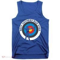Best Archery Dad Ever Archer Dad Father's Day Archery Funny Gift Tank Top thumb 0