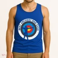 Best Archery Dad Ever Archer Dad Father's Day Archery Funny Gift Tank Top thumb 3