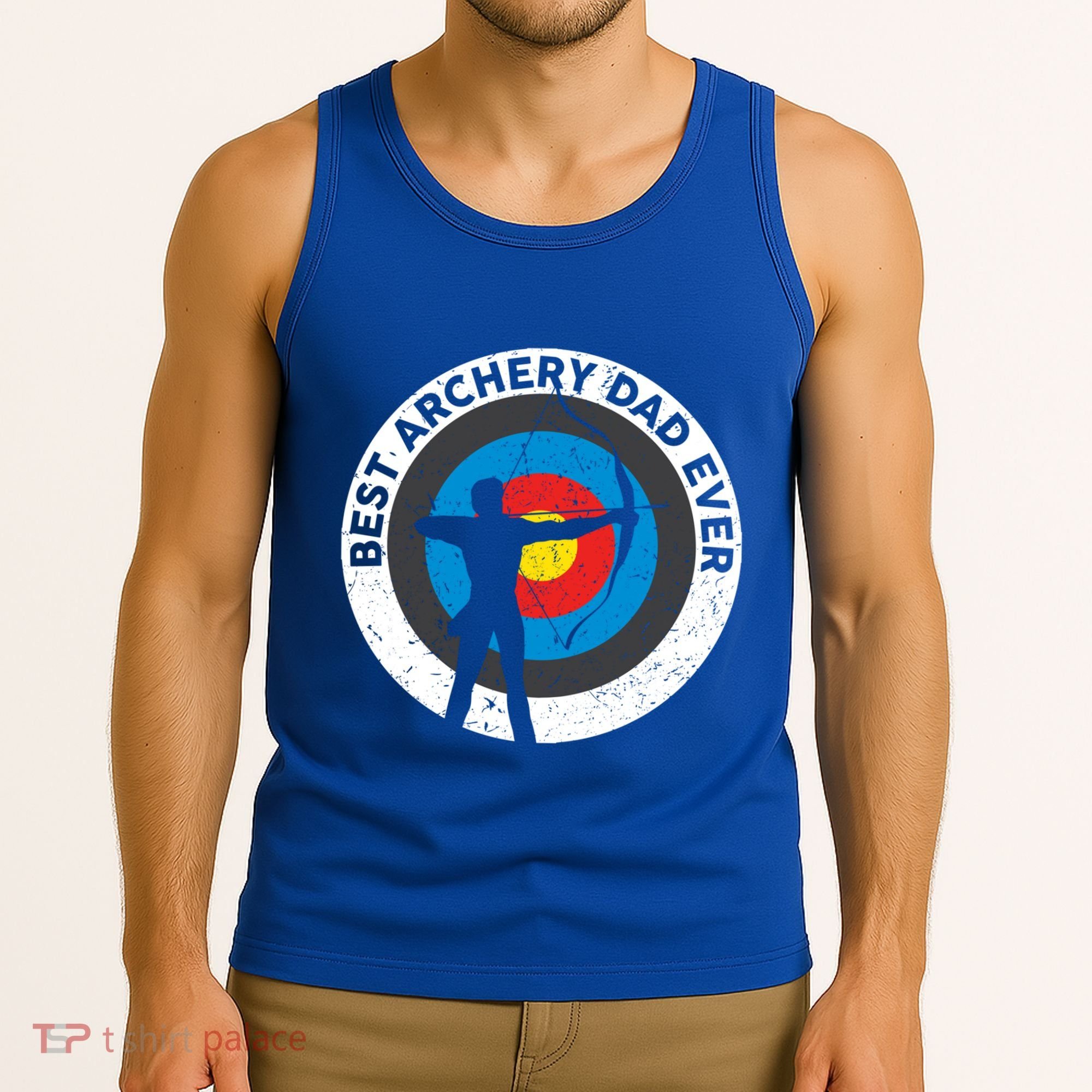 Best Archery Dad Ever Archer Dad Father's Day Archery Funny Gift Tank Top