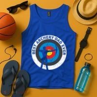 Best Archery Dad Ever Archer Dad Father's Day Archery Funny Gift Tank Top thumb 4