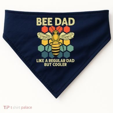 Bee Art Dad Honey Bee Keeper Bumblebee Beekeeper USA-Made Doggie Bandana