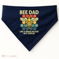 Bee Art Dad Honey Bee Keeper Bumblebee Beekeeper USA-Made Doggie Bandana thumb 0