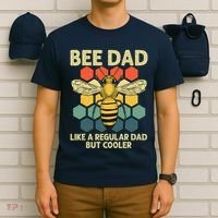 Bee Art Dad Honey Bee Keeper Bumblebee Beekeeper T-Shirt thumb 6