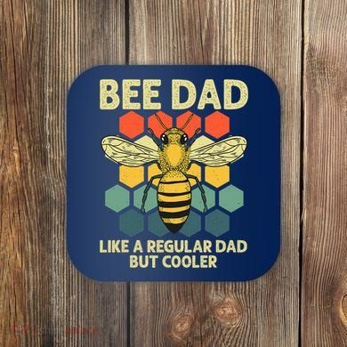 Bee Art Dad Honey Bee Keeper Bumblebee Beekeeper Coaster
