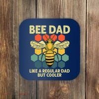 Bee Art Dad Honey Bee Keeper Bumblebee Beekeeper Coaster thumb 0