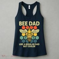 Bee Art Dad Honey Bee Keeper Bumblebee Beekeeper Women's Tank Top thumb 3