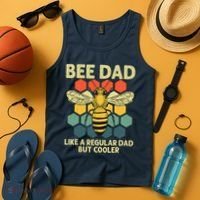 Bee Art Dad Honey Bee Keeper Bumblebee Beekeeper Tank Top thumb 4