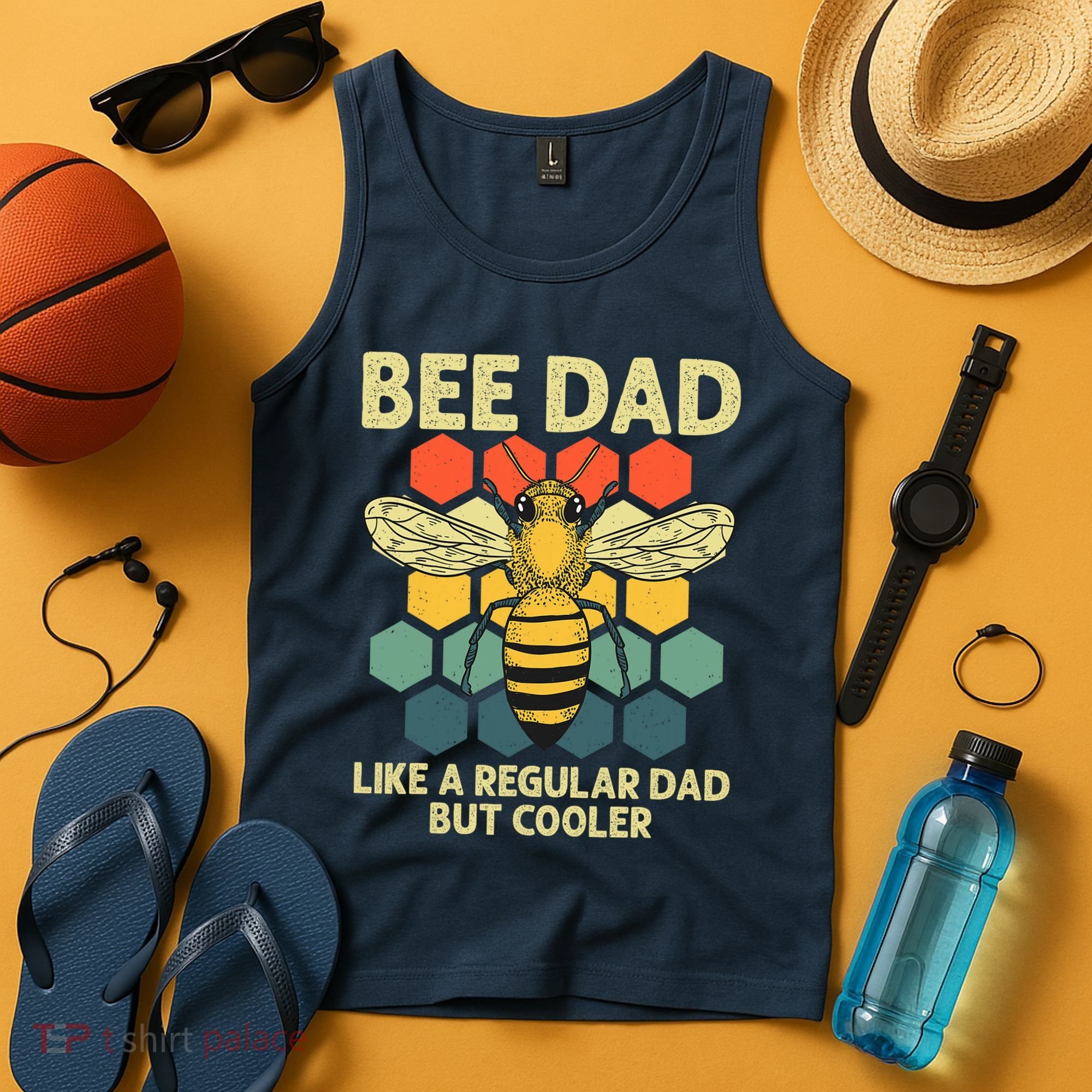 Bee Art Dad Honey Bee Keeper Bumblebee Beekeeper Tank Top