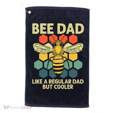 Bee Art Dad Honey Bee Keeper Bumblebee Beekeeper Golf Towel