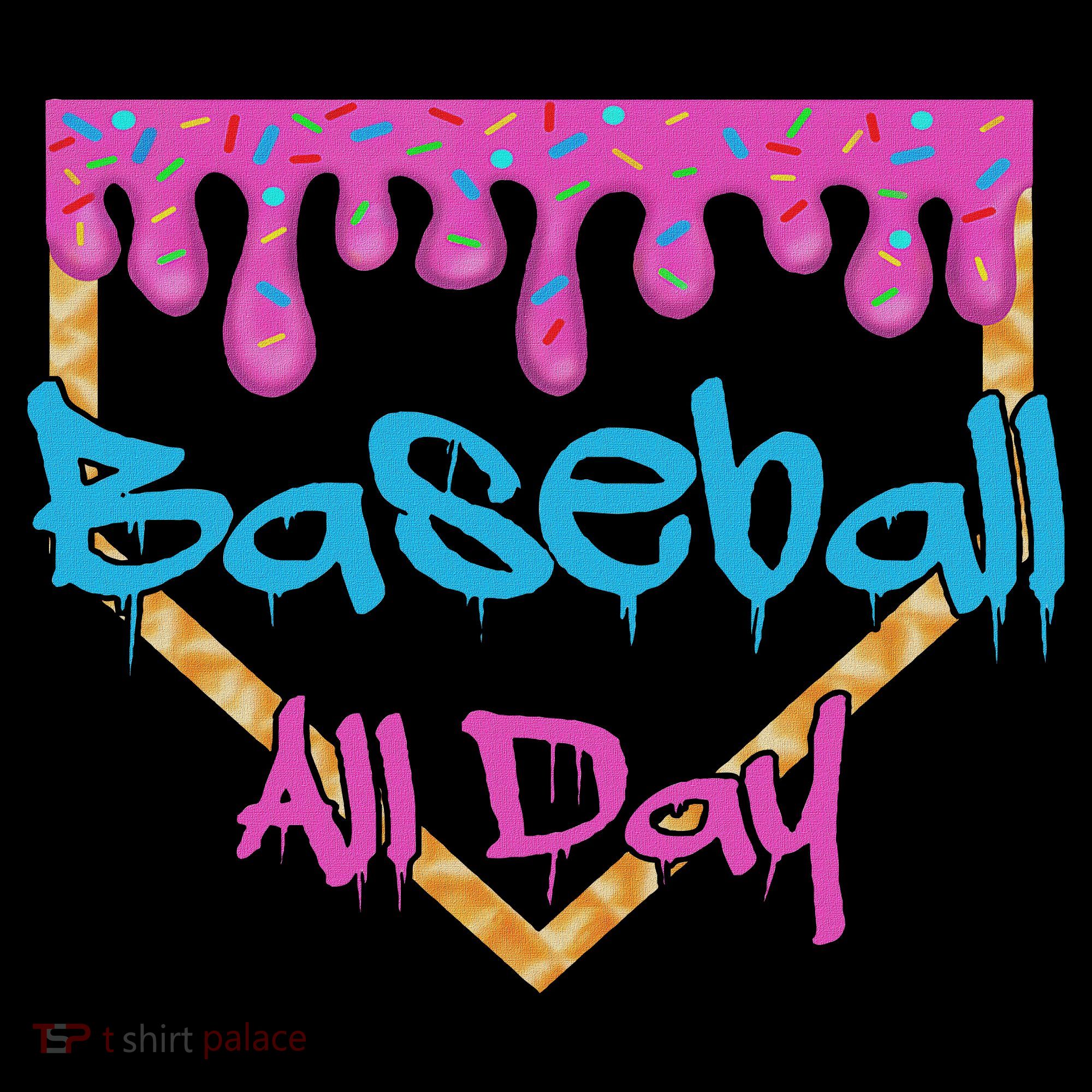 Baseball All Day Drip Home Plate Ice Cream Hoodie