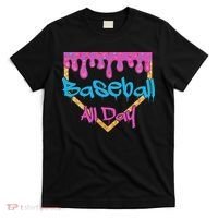 Baseball All Day Drip Home Plate Ice Cream T-Shirt thumb 0