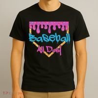 Baseball All Day Drip Home Plate Ice Cream T-Shirt thumb 3