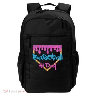 Baseball All Day Drip Home Plate Ice Cream Backpack