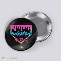Baseball All Day Drip Home Plate Ice Cream Button thumb 0