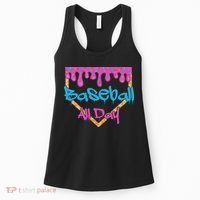 Baseball All Day Drip Home Plate Ice Cream Women's Tank Top thumb 0