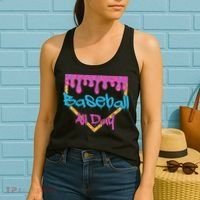 Baseball All Day Drip Home Plate Ice Cream Women's Tank Top thumb 2
