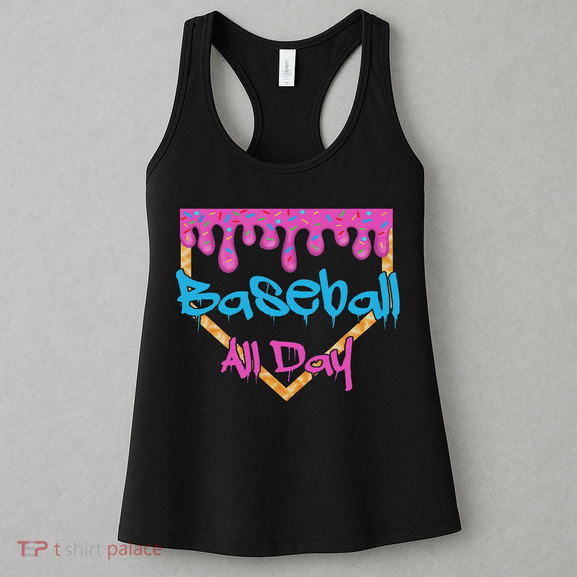 Baseball All Day Drip Home Plate Ice Cream Women's Tank Top