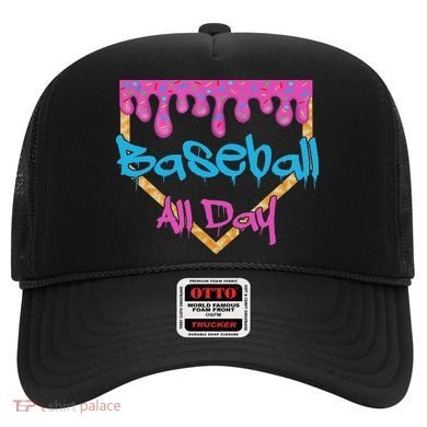 Baseball All Day Drip Home Plate Ice Cream Hat
