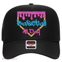 Baseball All Day Drip Home Plate Ice Cream Hat thumb 0
