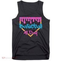 Baseball All Day Drip Home Plate Ice Cream Tank Top thumb 0